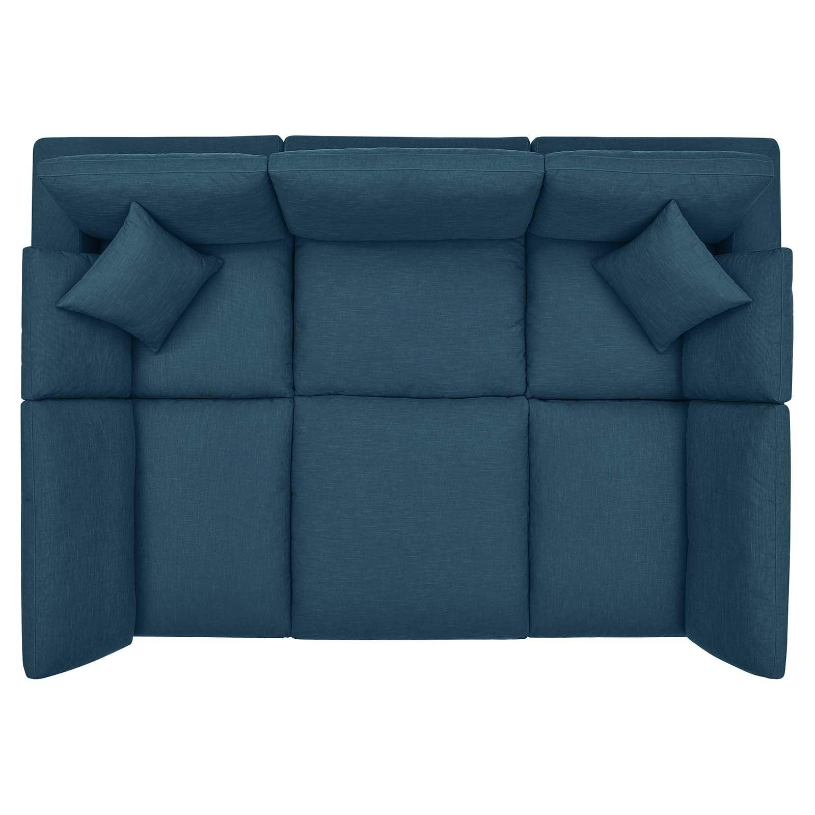 Commix Down Filled Overstuffed 6-Piece Sectional Sofa, EEI-5761 FredCo