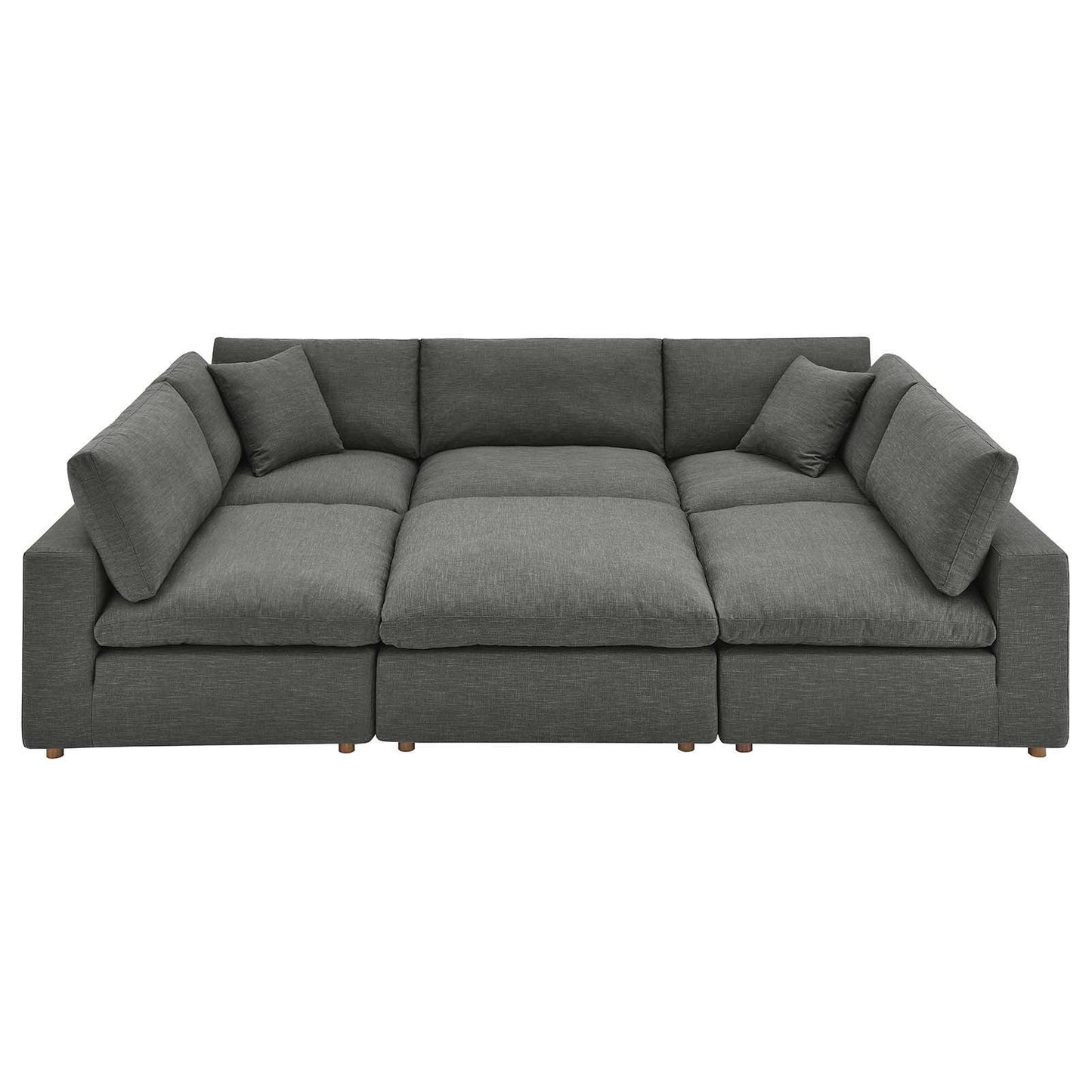 Commix Down Filled Overstuffed 6-Piece Sectional Sofa, EEI-5761 FredCo