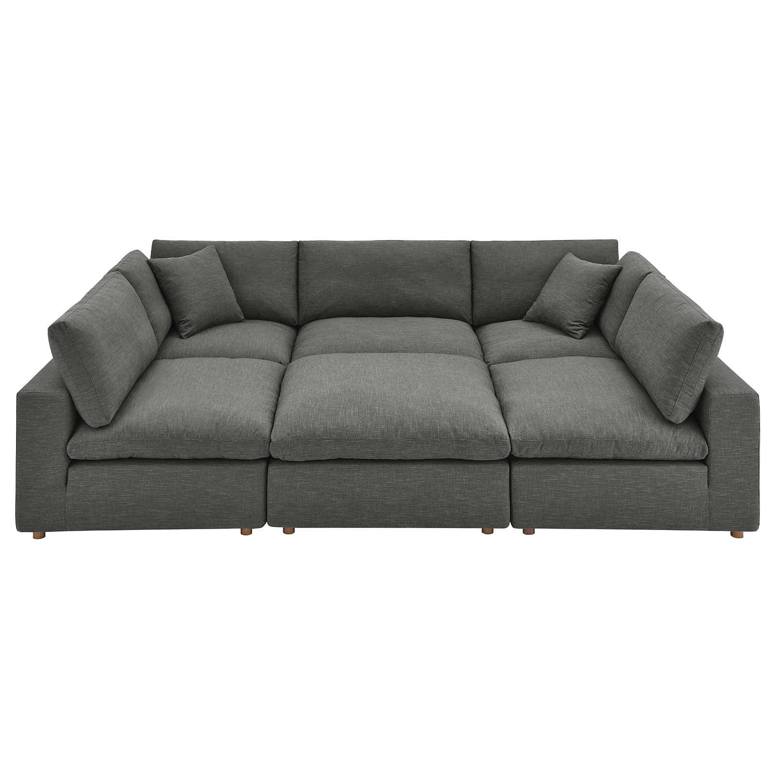 Commix Down Filled Overstuffed 6-Piece Sectional Sofa, EEI-5761 FredCo