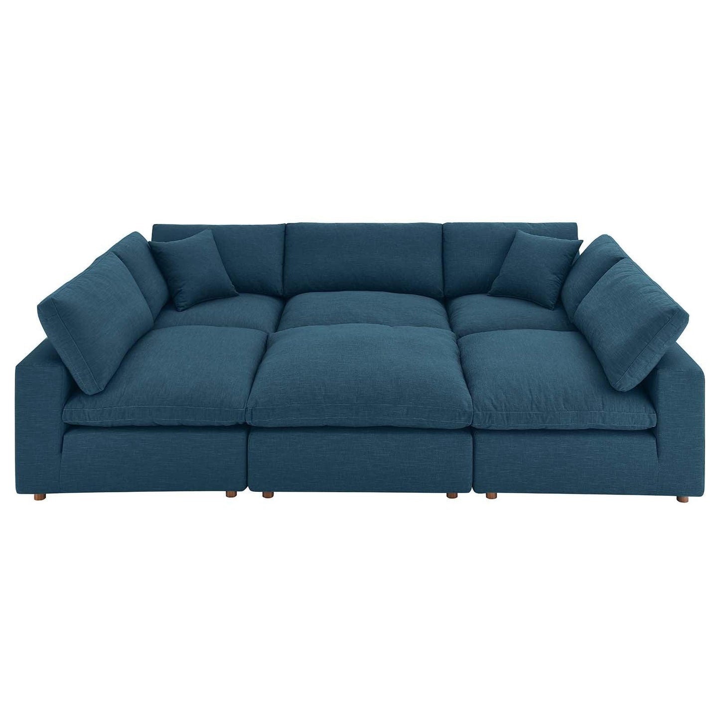 Commix Down Filled Overstuffed 6-Piece Sectional Sofa, EEI-5761 FredCo