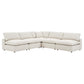 Commix Down Filled Overstuffed Boucle Fabric 5-Piece Sectional Sofa, EEI-6367 FredCo