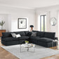 Commix Down Filled Overstuffed Boucle Fabric 5-Piece Sectional Sofa, EEI-6367 FredCo