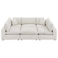 Commix Down Filled Overstuffed Boucle Fabric 6-Piece Sectional Sofa, EEI-6372 FredCo