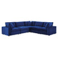 Commix Down Filled Overstuffed Performance Velvet 5-Piece Sectional Sofa, EEI-4823 FredCo