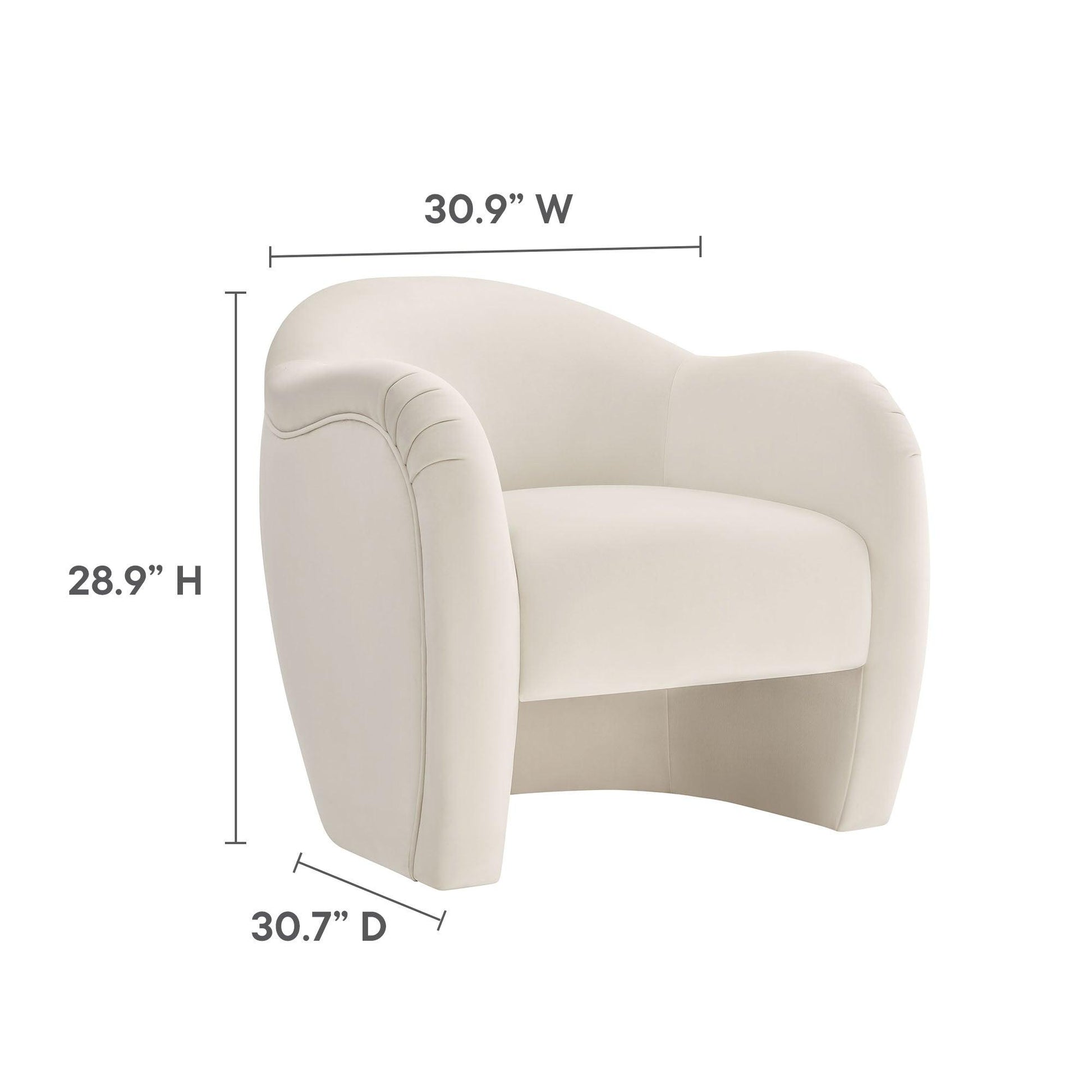 Compose Performance Velvet Accent Chair by Modway FredCo