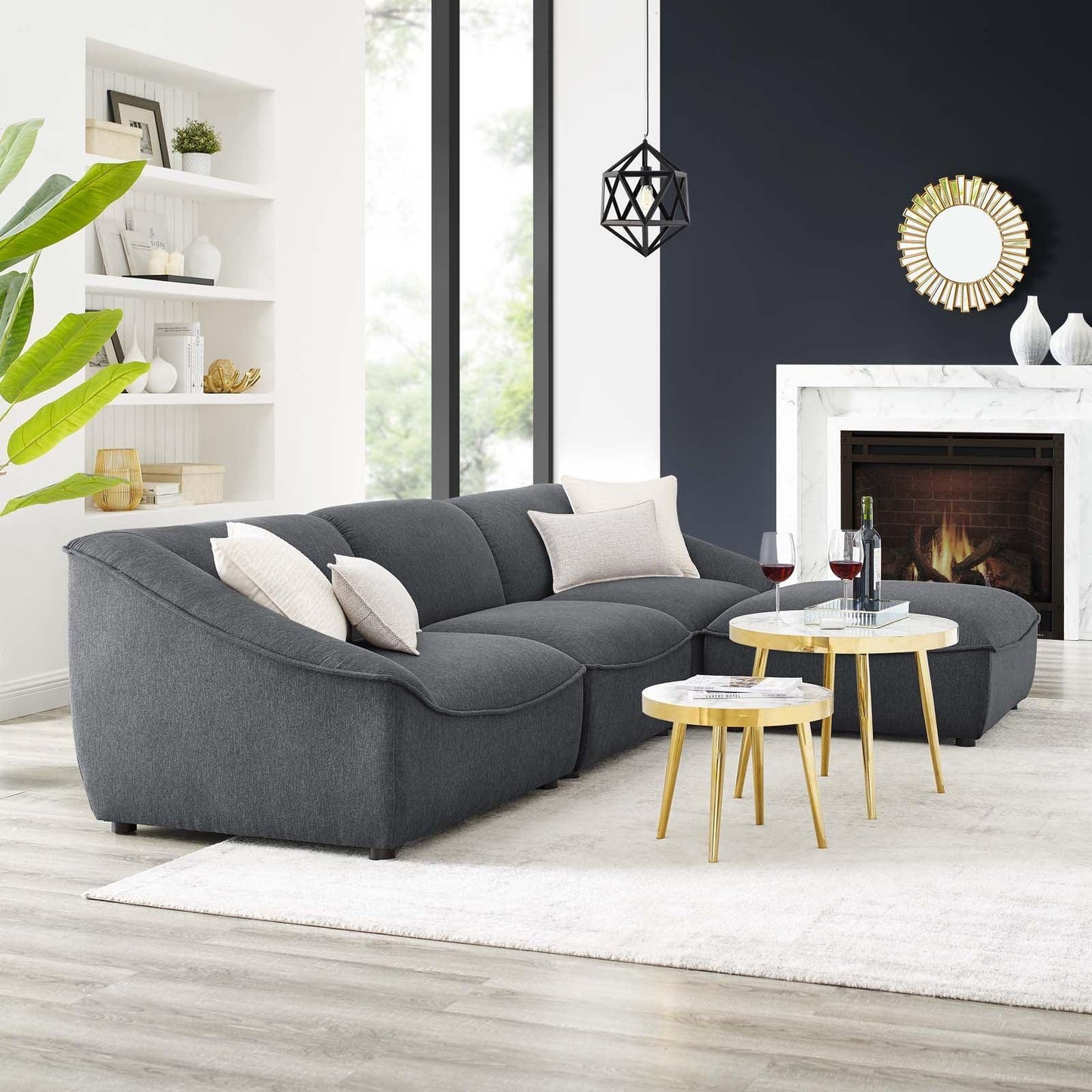 Comprise 4-Piece Living Room Set, EEI-5405 FredCo