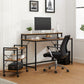 Computer Desk with Large Monitor Rolling Cart FredCo