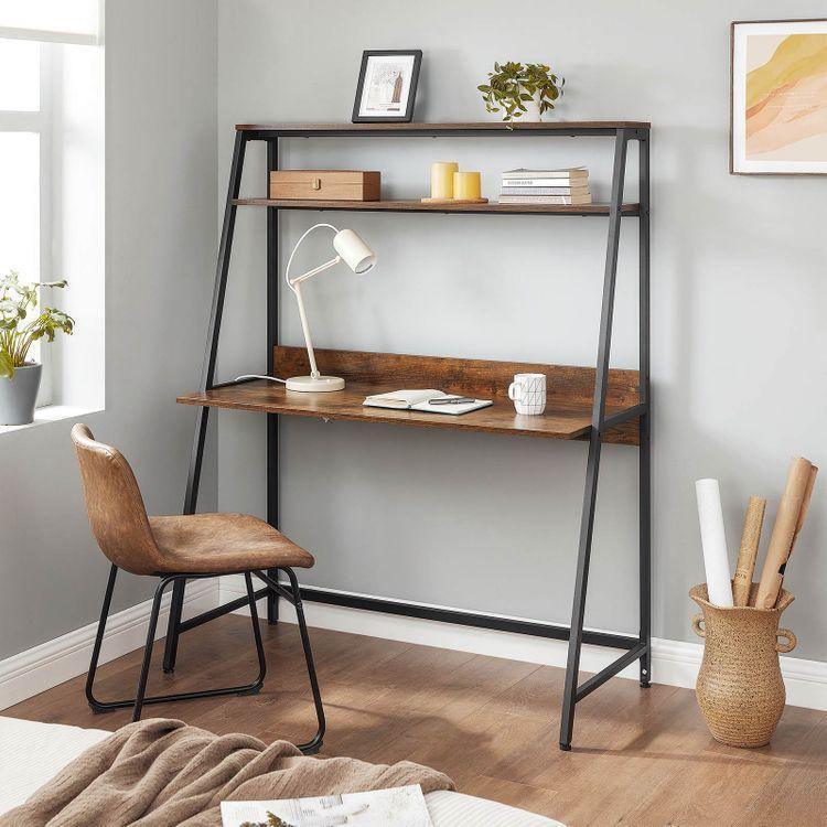 Computer Desk with Storage Shelves FredCo