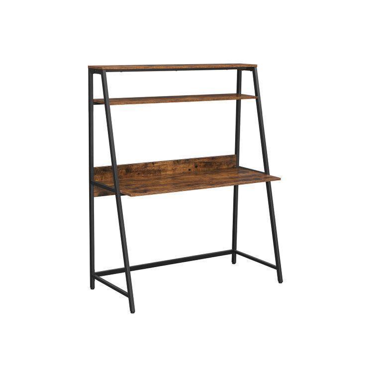 Computer Desk with Storage Shelves FredCo