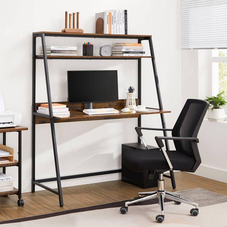 Computer Desk with Storage Shelves FredCo