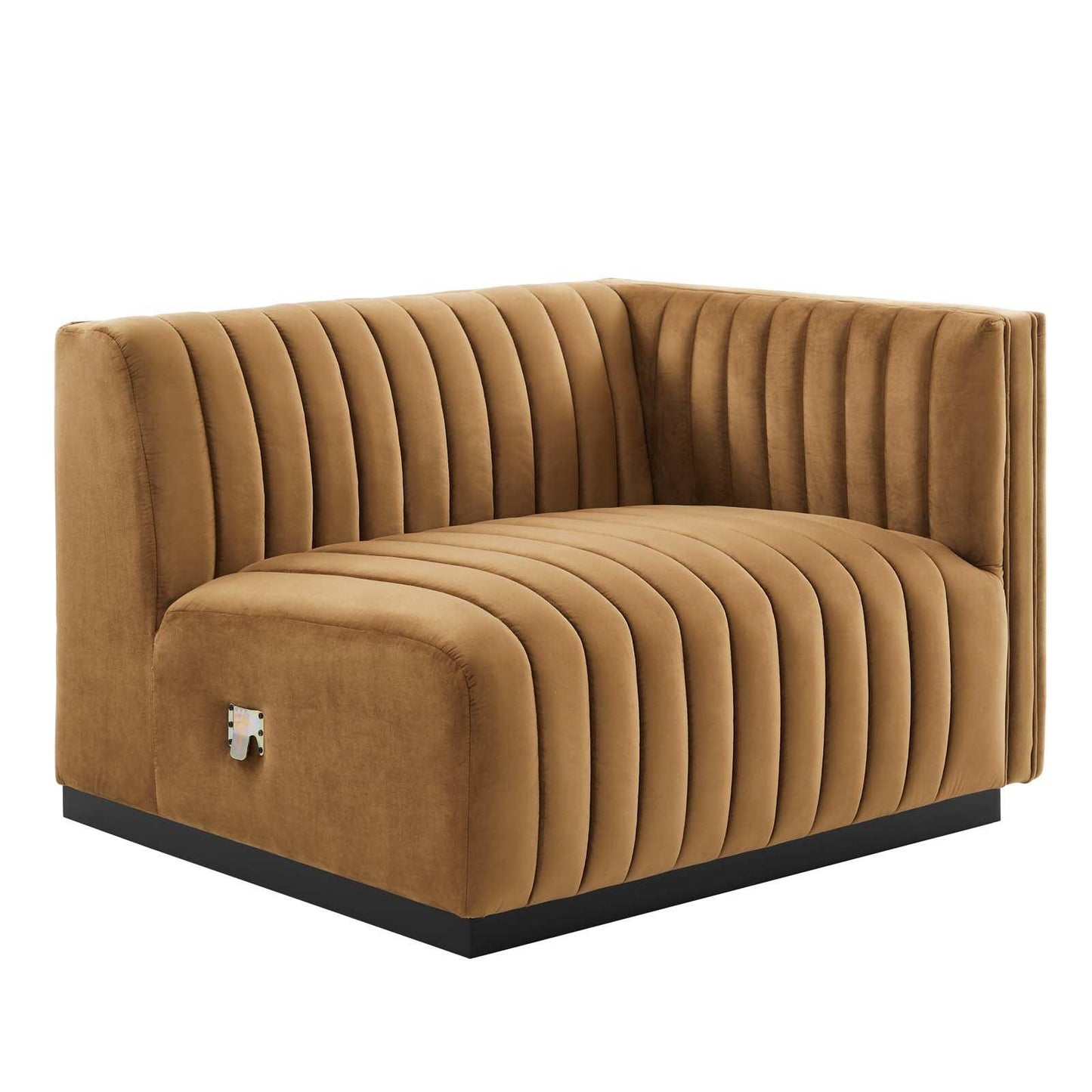 Conjure Channel Tufted Performance Velvet 4-Piece Sectional, EEI-5770 FredCo
