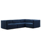 Conjure Channel Tufted Performance Velvet 4-Piece Sectional, EEI-5770 FredCo