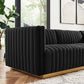 Conjure Channel Tufted Performance Velvet 4-Piece Sectional, EEI-5844 FredCo