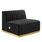 Conjure Channel Tufted Performance Velvet 4-Piece Sectional, EEI-5848 FredCo