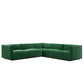 Conjure Channel Tufted Performance Velvet 5-Piece Sectional, EEI-5771 FredCo