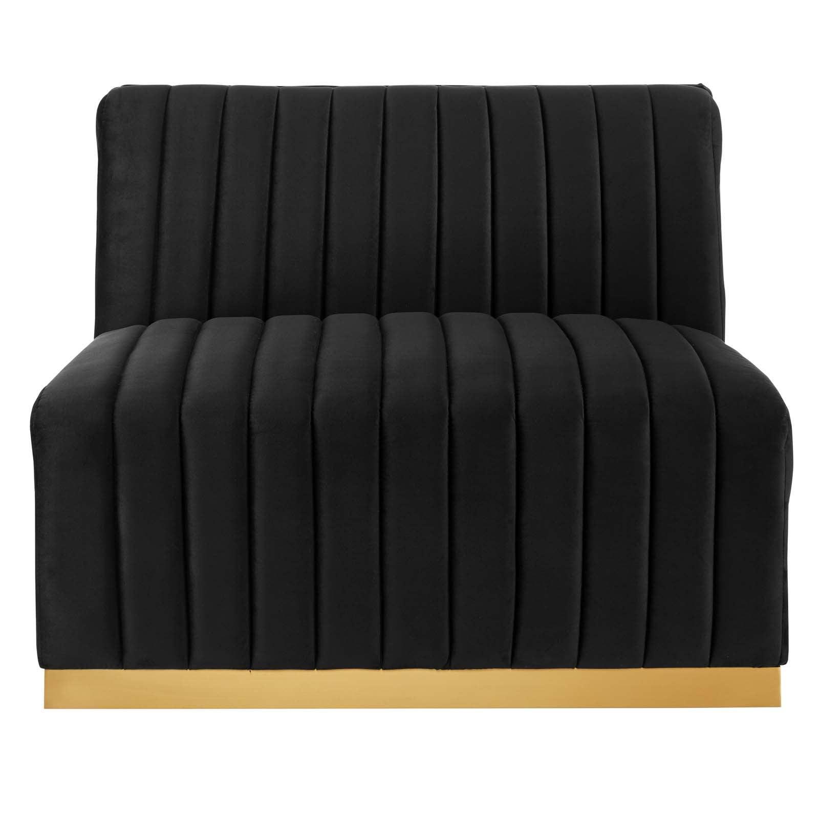Conjure Channel Tufted Performance Velvet 5-Piece Sectional, EEI-5849 FredCo