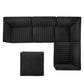 Conjure Channel Tufted Performance Velvet 5-Piece Sectional, EEI-5852 FredCo