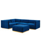 Conjure Channel Tufted Performance Velvet 5-Piece Sectional, EEI-5852 FredCo
