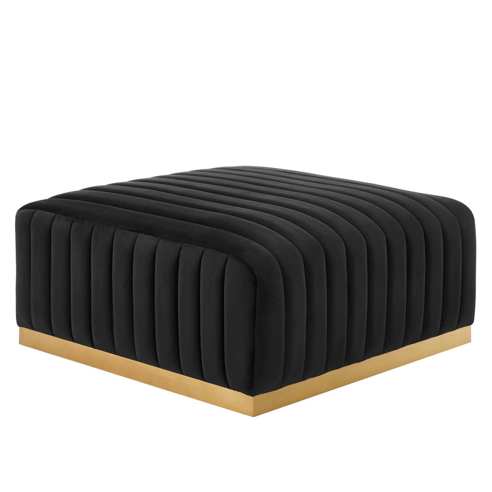 Conjure Channel Tufted Performance Velvet 5-Piece Sectional, EEI-5852 FredCo