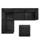 Conjure Channel Tufted Performance Velvet 5-Piece Sectional, EEI-5853 FredCo