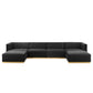 Conjure Channel Tufted Performance Velvet 6-Piece Sectional, EEI-5846 FredCo