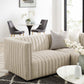 Conjure Channel Tufted Upholstered Fabric 4-Piece L-Shaped Sectional, EEI-5791 FredCo