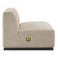 Conjure Channel Tufted Upholstered Fabric 4-Piece L-Shaped Sectional, EEI-5792 FredCo