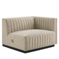 Conjure Channel Tufted Upholstered Fabric 4-Piece L-Shaped Sectional, EEI-5792 FredCo
