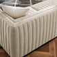 Conjure Channel Tufted Upholstered Fabric 5-Piece L-Shaped Sectional, EEI-5793 FredCo