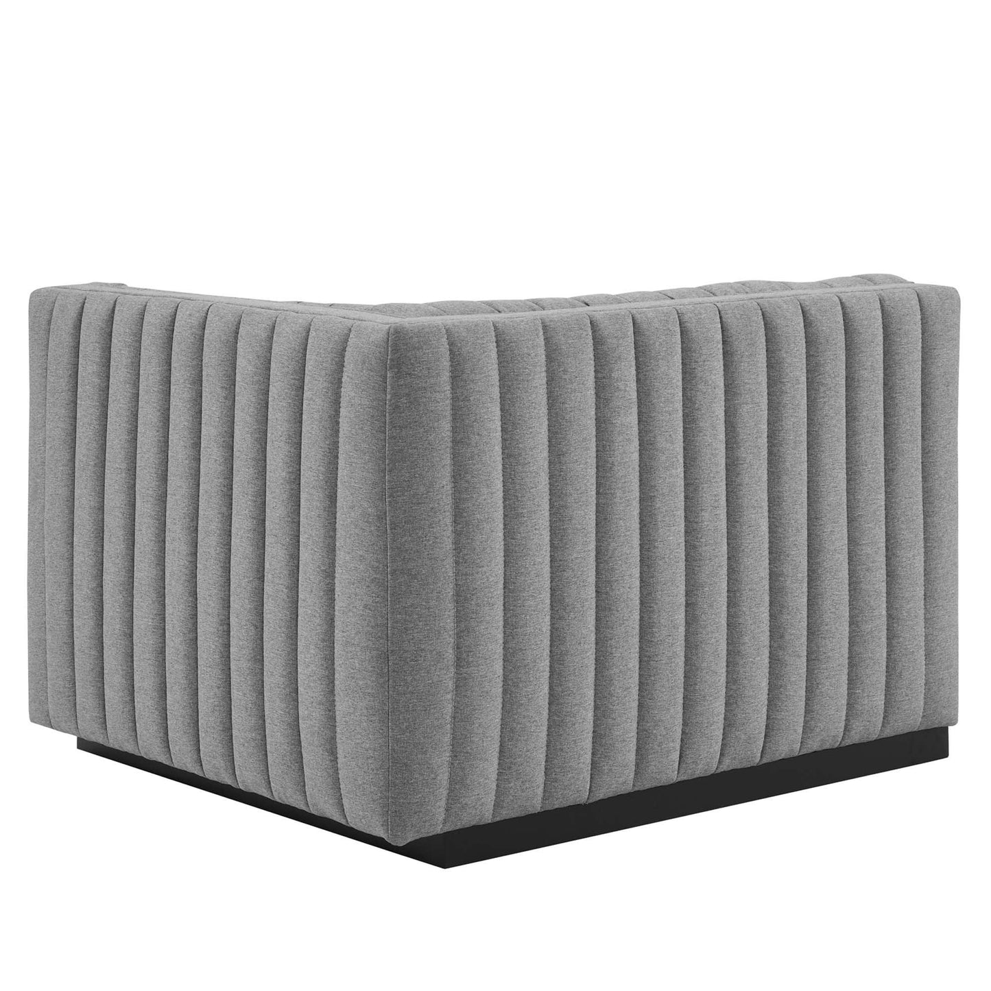 Conjure Channel Tufted Upholstered Fabric Loveseat by Modway FredCo