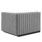 Conjure Channel Tufted Upholstered Fabric Loveseat by Modway FredCo