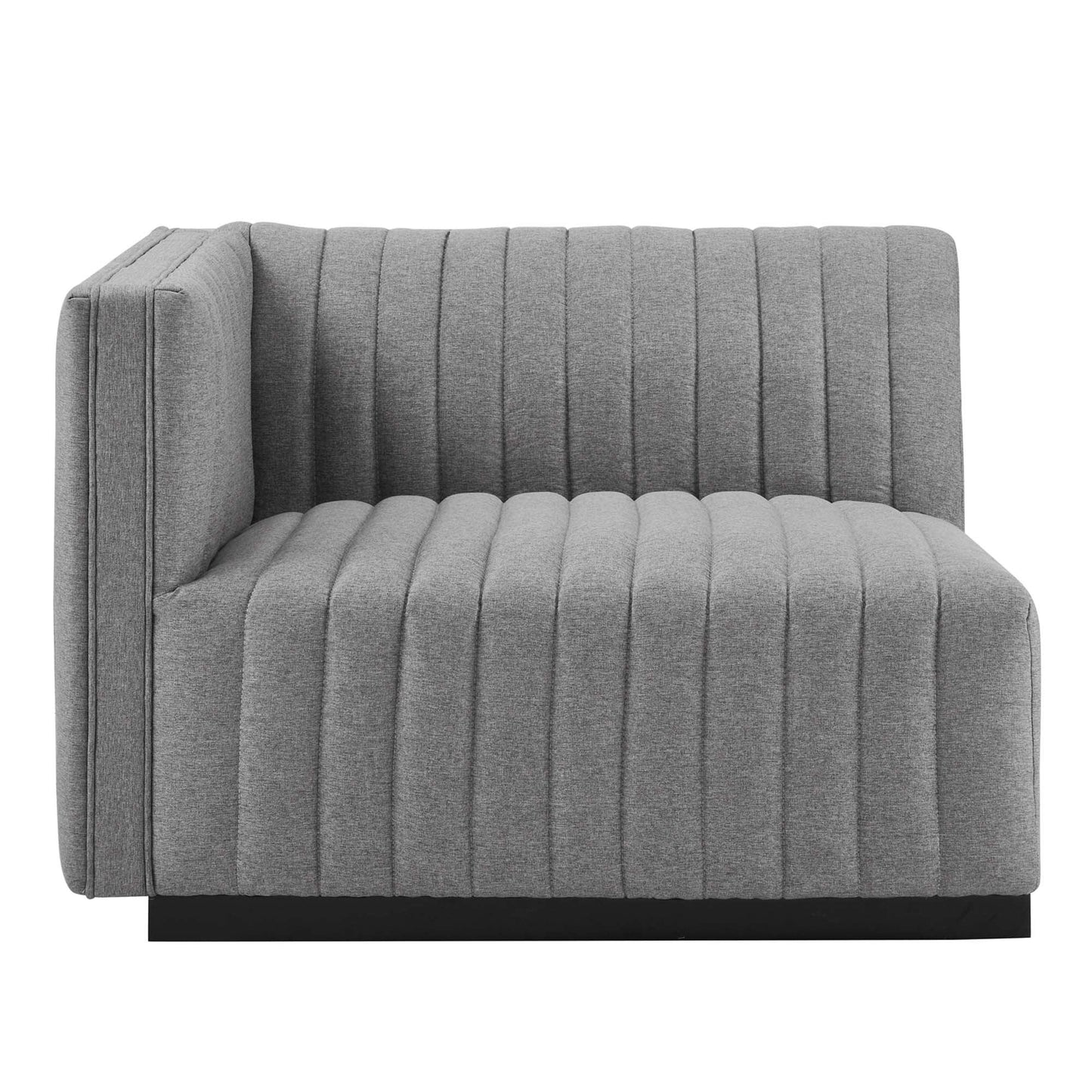 Conjure Channel Tufted Upholstered Fabric Loveseat by Modway FredCo