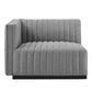 Conjure Channel Tufted Upholstered Fabric Loveseat by Modway FredCo