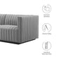 Conjure Channel Tufted Upholstered Fabric Loveseat by Modway FredCo
