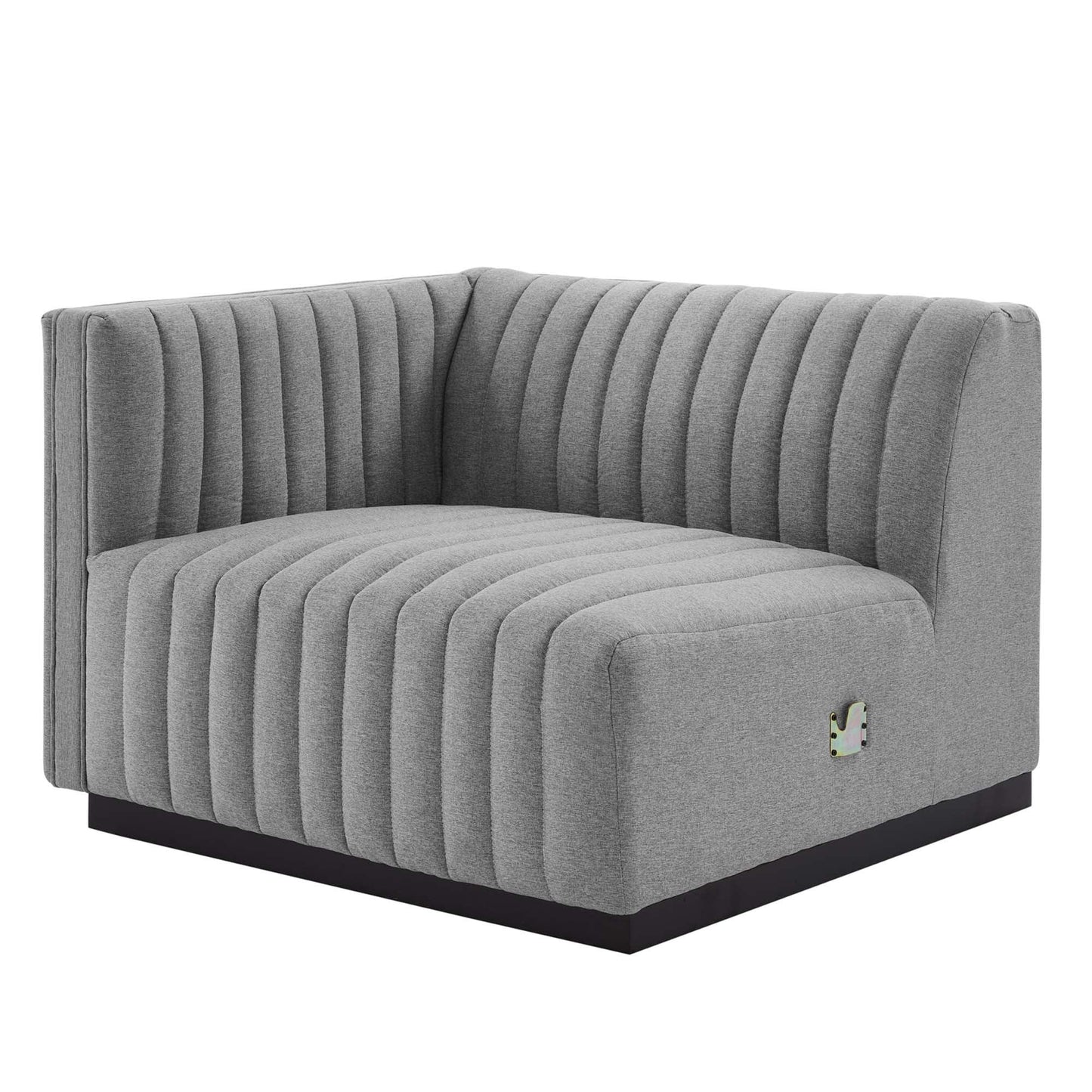 Conjure Channel Tufted Upholstered Fabric Loveseat by Modway FredCo