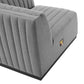 Conjure Channel Tufted Upholstered Fabric Loveseat by Modway FredCo