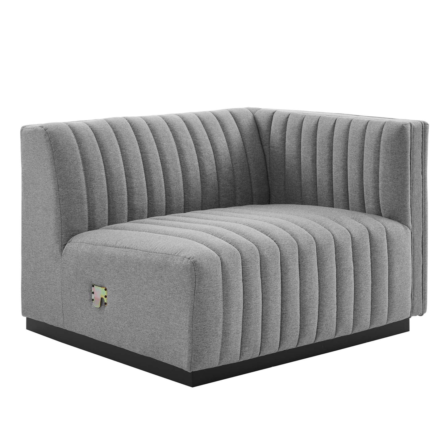 Conjure Channel Tufted Upholstered Fabric Loveseat by Modway FredCo