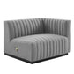 Conjure Channel Tufted Upholstered Fabric Loveseat by Modway FredCo