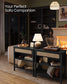 Console Table with Power Outlets Ash Black FredCo