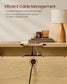 Console Table with Power Outlets Oak Beige FredCo