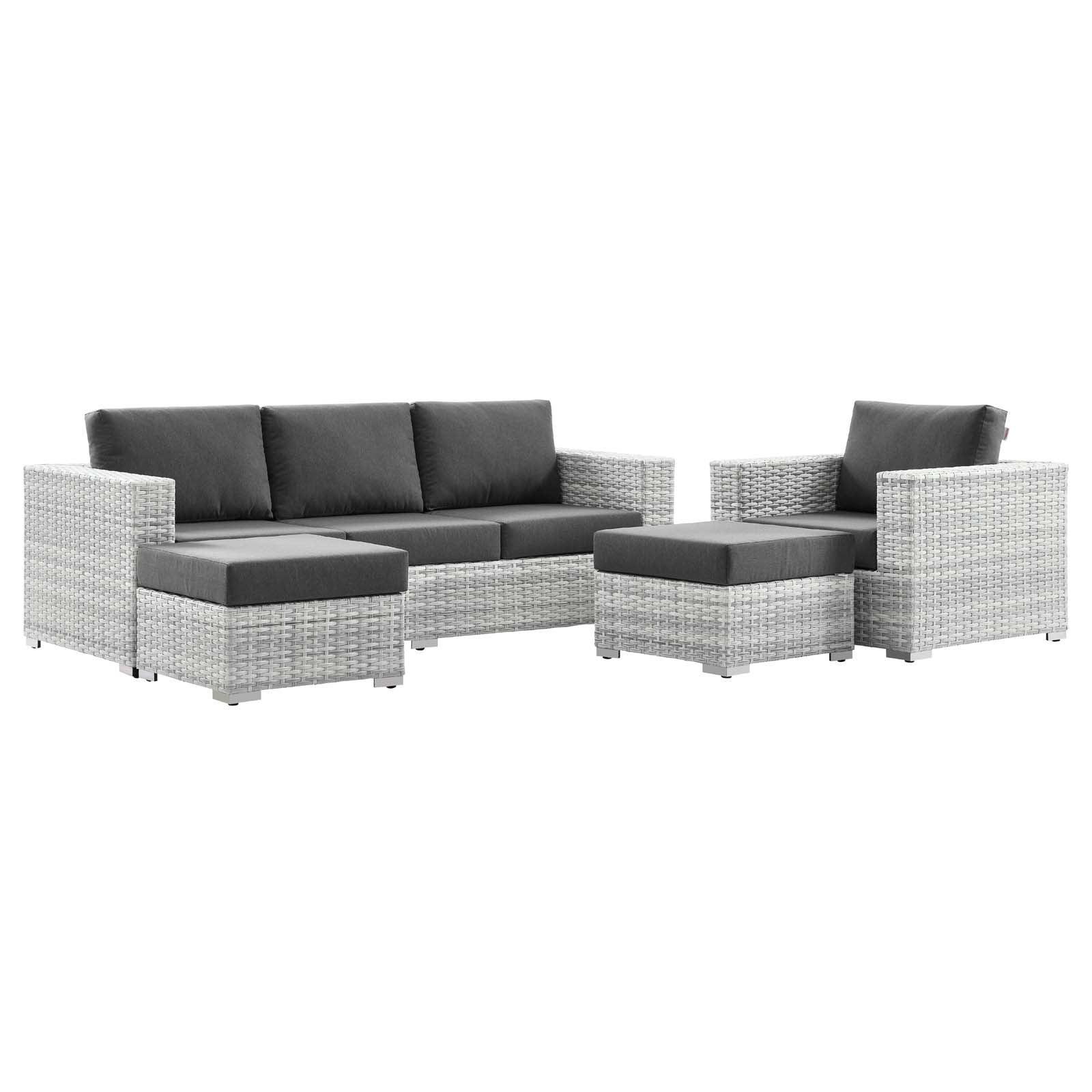 Convene 4-Piece Outdoor Patio Set, EEI-5451 FredCo