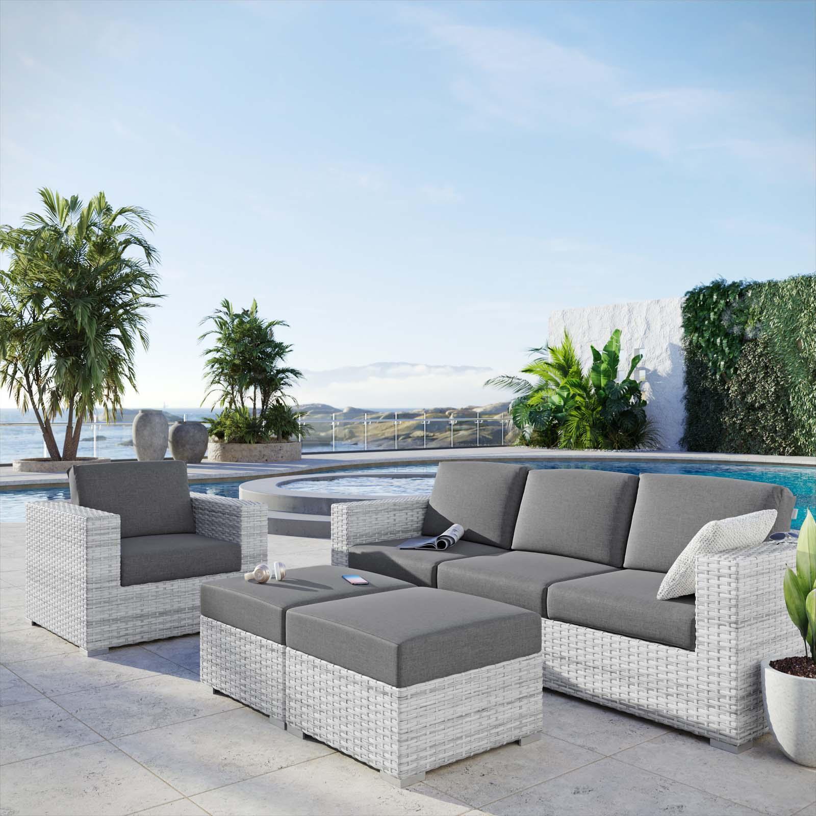 Convene 4-Piece Outdoor Patio Set, EEI-5451 FredCo