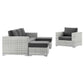 Convene 4-Piece Outdoor Patio Set, EEI-5451 FredCo