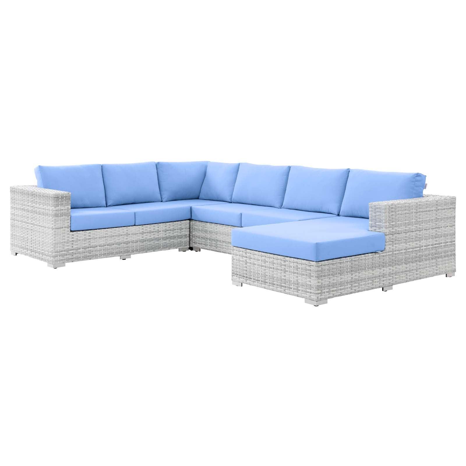 Convene 5-Piece Outdoor Patio Sectional Set, EEI-5448 FredCo