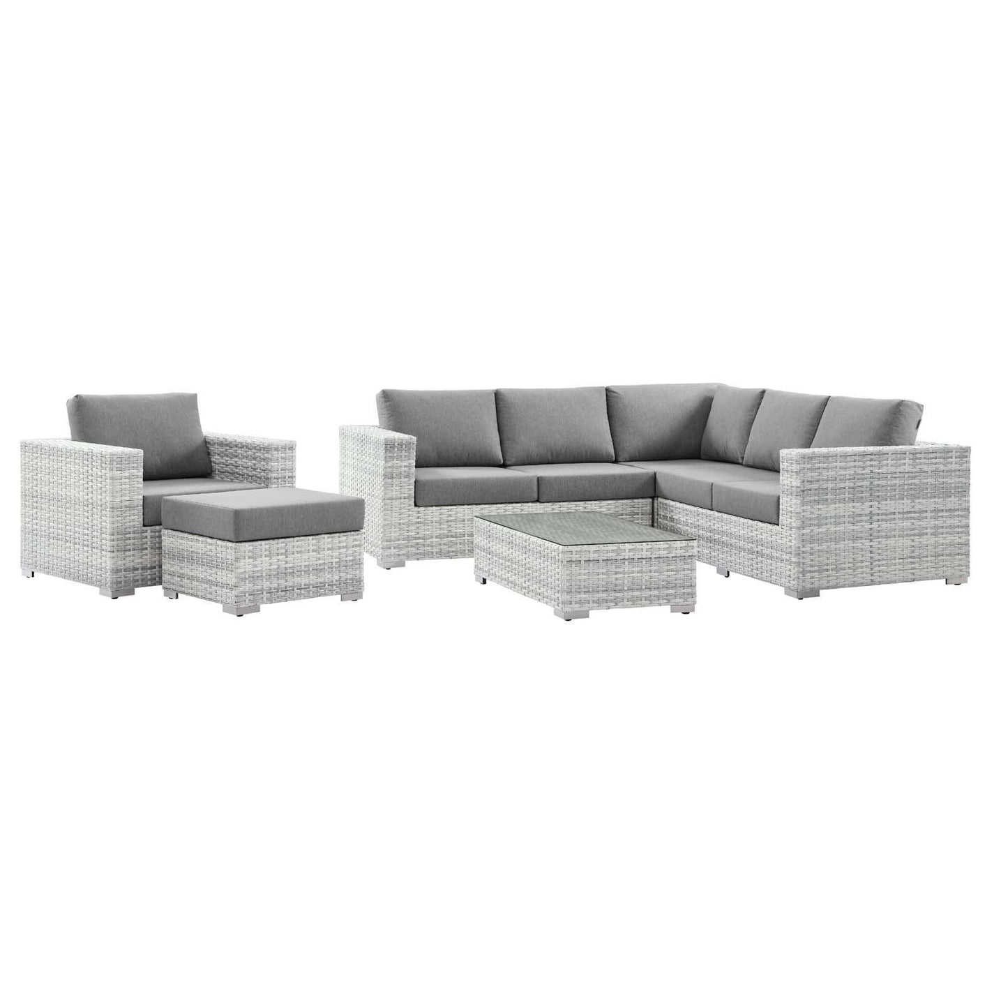 Convene 6-Piece Outdoor Patio Sectional Set, EEI-5447 FredCo