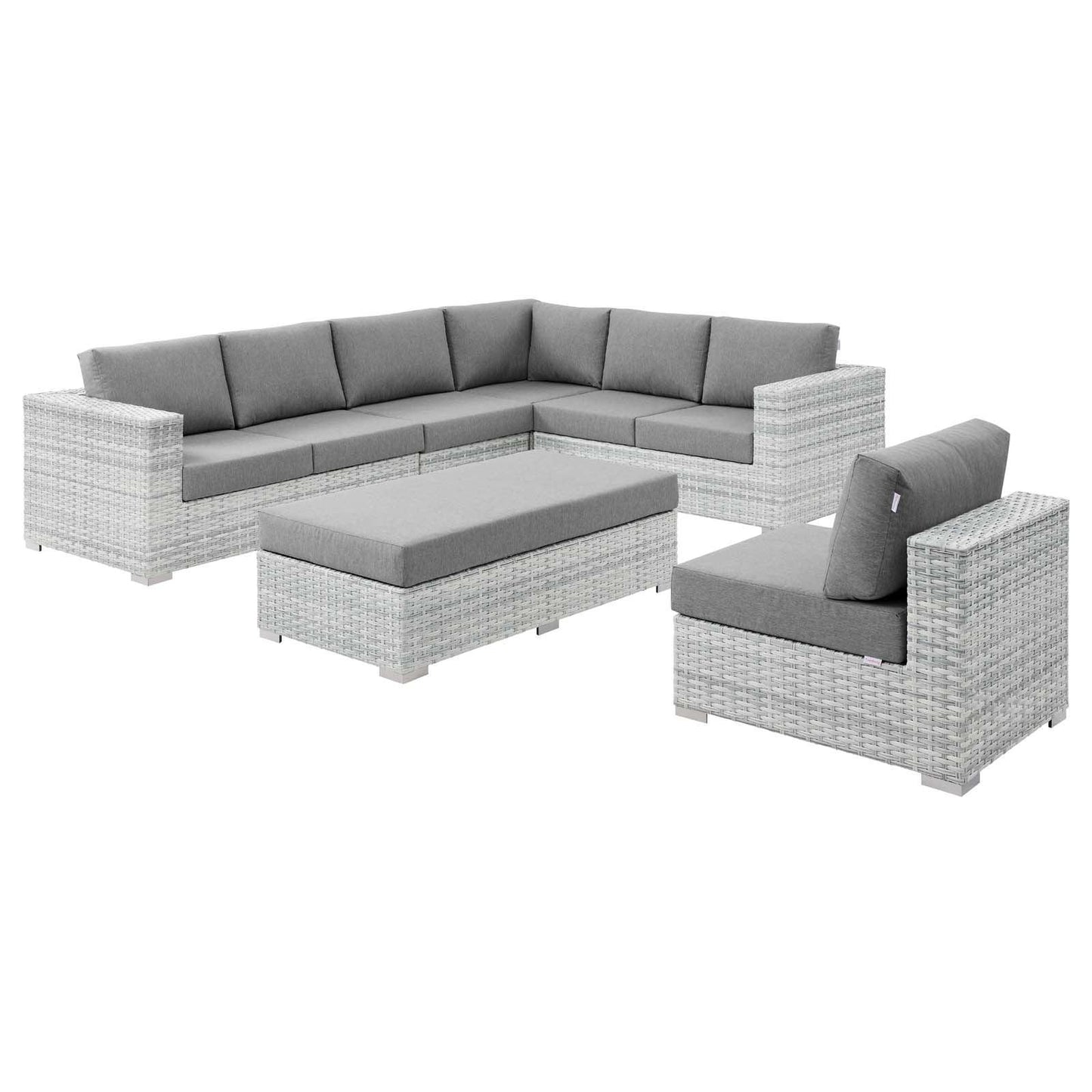 Convene 6-Piece Outdoor Patio Sectional Set, EEI-5450 FredCo