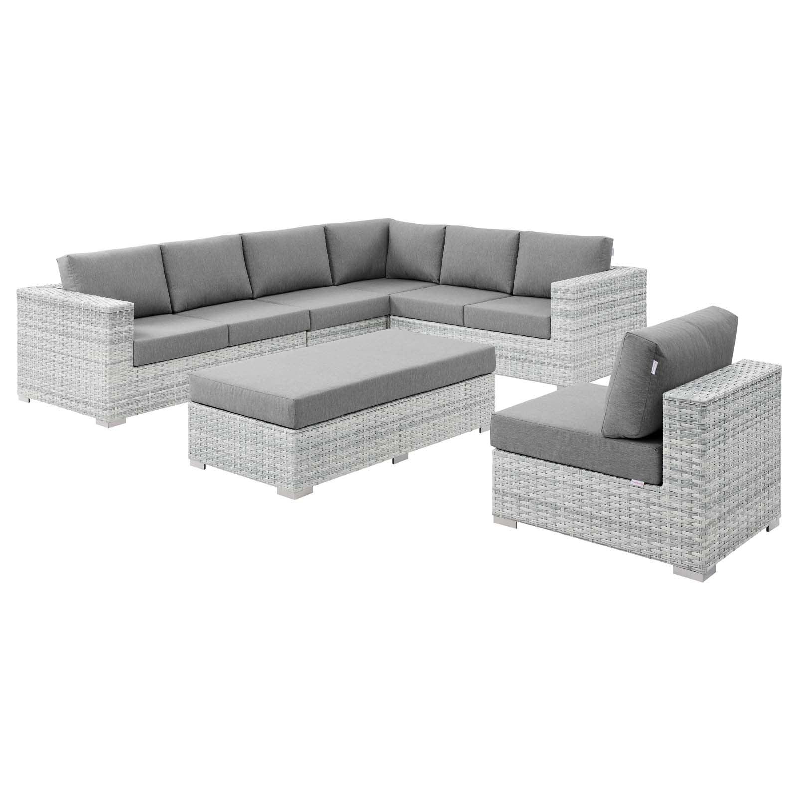 Convene 6-Piece Outdoor Patio Sectional Set, EEI-5450 FredCo