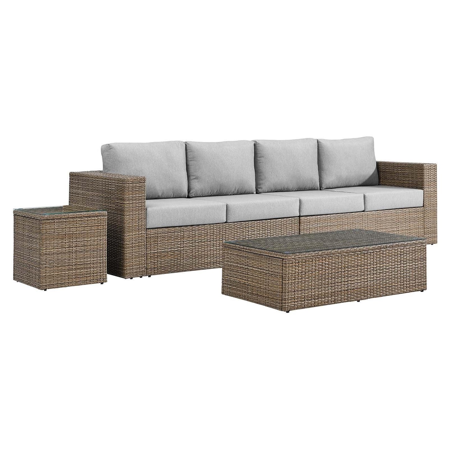 Convene Outdoor Patio Outdoor Patio 4-Piece Furniture Set, EEI-6330 FredCo