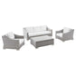 Conway 4-Piece Outdoor Patio Wicker Rattan Furniture Set, EEI-5095 FredCo