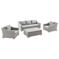 Conway 4-Piece Outdoor Patio Wicker Rattan Furniture Set, EEI-5095 FredCo